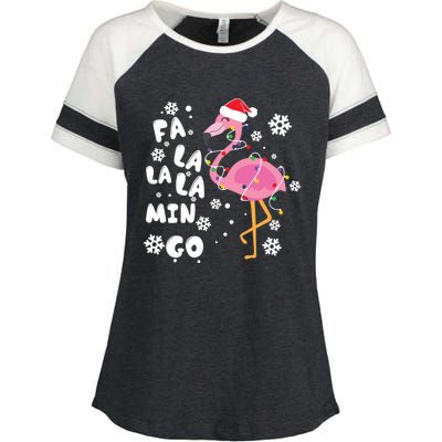 Fa La La La Mingo Time Cute Gift Enza Ladies Jersey Colorblock Tee