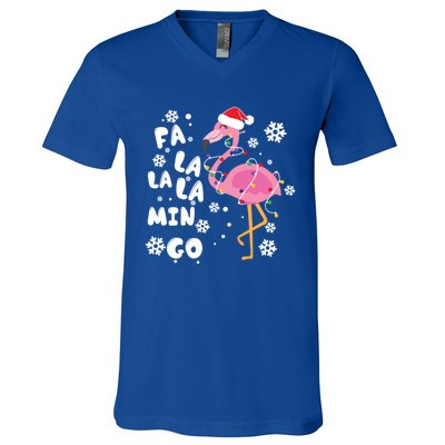 Fa La La La Mingo Time Cute Gift V-Neck T-Shirt