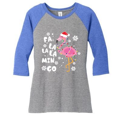 Fa La La La Mingo Time Cute Gift Women's Tri-Blend 3/4-Sleeve Raglan Shirt