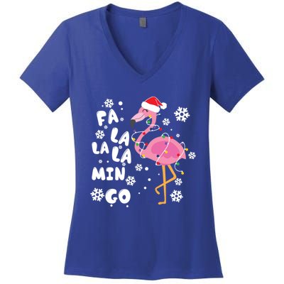 Fa La La La Mingo Time Cute Gift Women's V-Neck T-Shirt