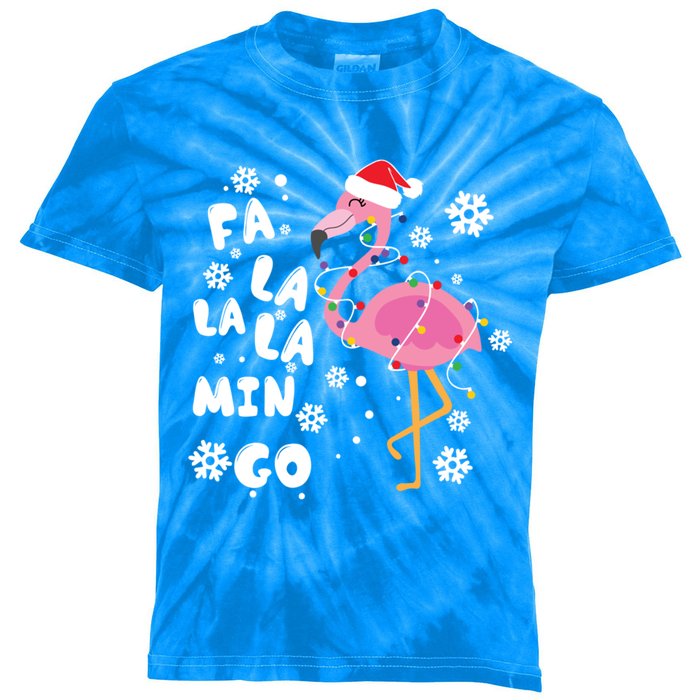 Fa La La La Mingo Time Cute Gift Kids Tie-Dye T-Shirt