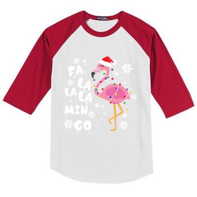 Fa La La La Mingo Time Cute Gift Kids Colorblock Raglan Jersey