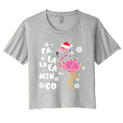 Fa La La La Mingo Time Cute Gift Women's Crop Top Tee