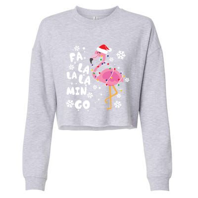 Fa La La La Mingo Time Cute Gift Cropped Pullover Crew