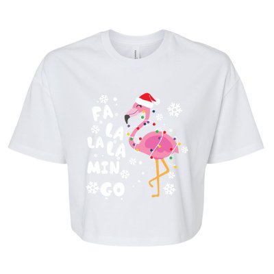 Fa La La La Mingo Time Cute Gift Bella+Canvas Jersey Crop Tee