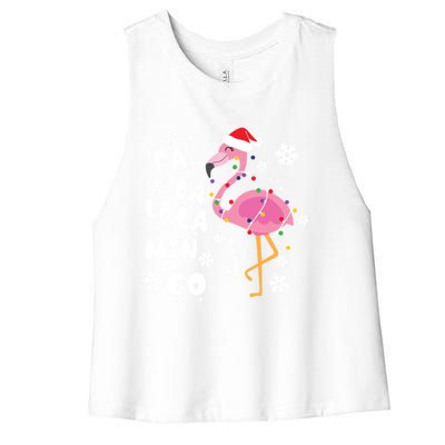 Fa La La La Mingo Time Cute Gift Women's Racerback Cropped Tank