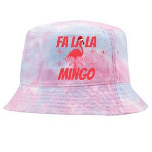 Fa La La Mingo Flamingo Christmas Gift Tie-Dyed Bucket Hat