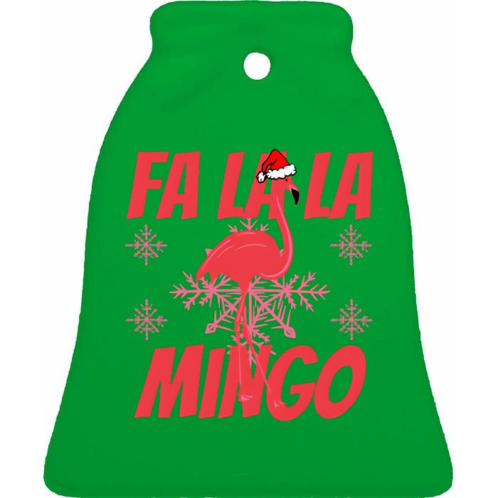 Fa La La MinGo Christmas Ceramic Bell Ornament