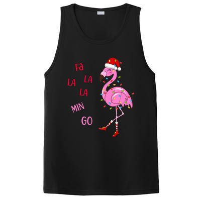 Fa La La Mingo Christmas Flamingo Tree Lights Santa Flamingo Meaningful Gift PosiCharge Competitor Tank