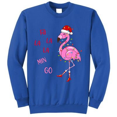 Fa La La Mingo Christmas Flamingo Tree Lights Santa Flamingo Meaningful Gift Sweatshirt