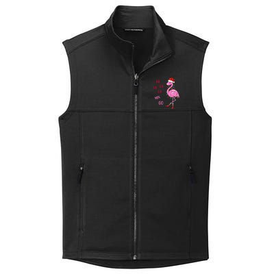 Fa La La Mingo Christmas Flamingo Tree Lights Santa Flamingo Meaningful Gift Collective Smooth Fleece Vest