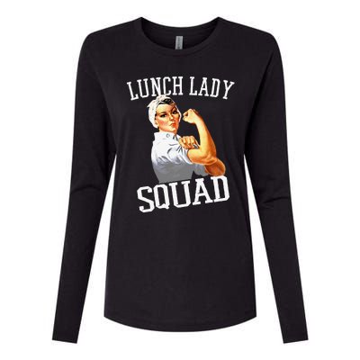 Funny Lunch Lady Gifts Cafeteria Worker Lunch Lady Squad Womens Cotton Relaxed Long Sleeve T-Shirt