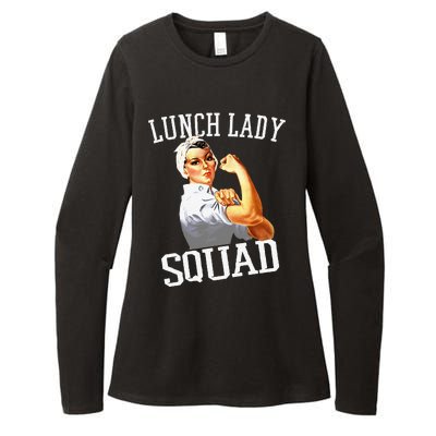 Funny Lunch Lady Gifts Cafeteria Worker Lunch Lady Squad Womens CVC Long Sleeve Shirt