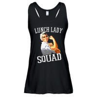 Funny Lunch Lady Gifts Cafeteria Worker Lunch Lady Squad Ladies Essential Flowy Tank