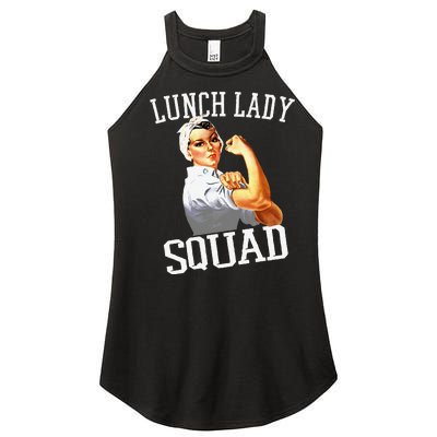 Funny Lunch Lady Gifts Cafeteria Worker Lunch Lady Squad Women's Perfect Tri Rocker Tank