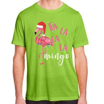 Fa La La Mingo Cute Flamingo Christmas Holiday Flamingo Cool Gift Adult ChromaSoft Performance T-Shirt