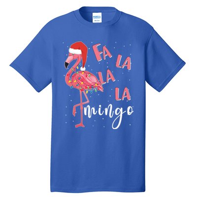 Fa La La Mingo Cute Flamingo Christmas Holiday Flamingo Cool Gift Tall T-Shirt