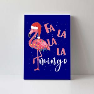 Fa La La Mingo Cute Flamingo Christmas Holiday Flamingo Cool Gift Canvas