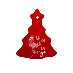 Fa La La Mingo Cute Flamingo Christmas Holiday Flamingo Cool Gift Ceramic Tree Ornament