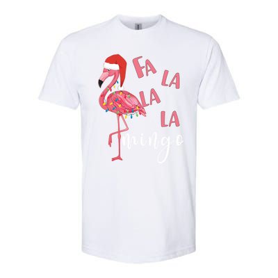 Fa La La Mingo Cute Flamingo Christmas Holiday Flamingo Cool Gift Softstyle CVC T-Shirt