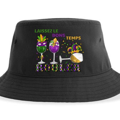 Funny Laissez Les Bons Temps Rouler Mardi Gras Sustainable Bucket Hat