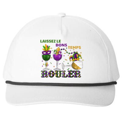 Funny Laissez Les Bons Temps Rouler Mardi Gras Snapback Five-Panel Rope Hat