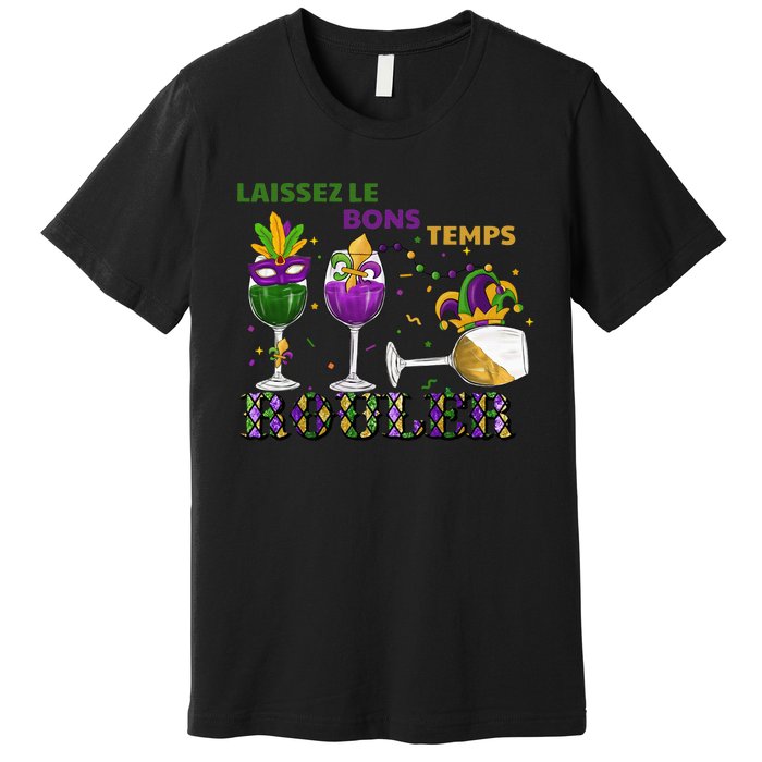 Funny Laissez Les Bons Temps Rouler Mardi Gras Premium T-Shirt