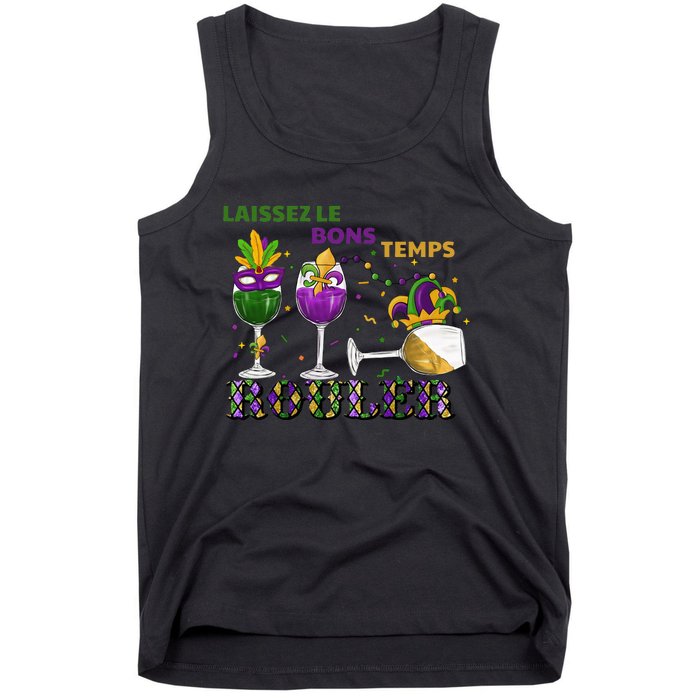 Funny Laissez Les Bons Temps Rouler Mardi Gras Tank Top