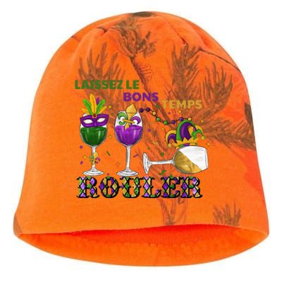 Funny Laissez Les Bons Temps Rouler Mardi Gras Kati - Camo Knit Beanie