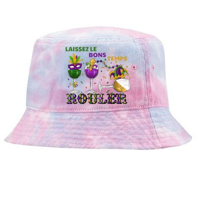 Funny Laissez Les Bons Temps Rouler Mardi Gras Tie-Dyed Bucket Hat