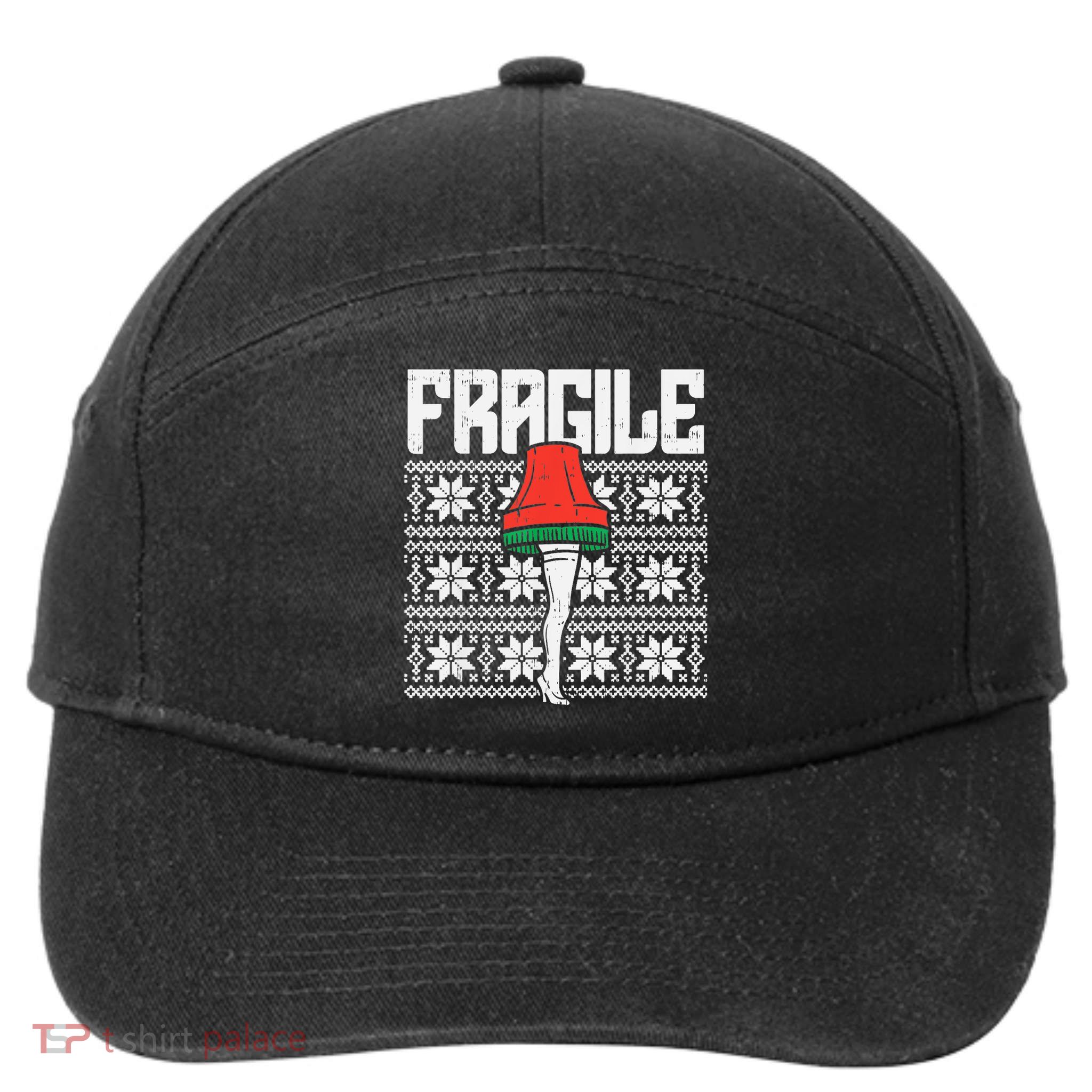 Fragile Leg Lamp Ugly Christmas Sweater Funny Xmas 7-Panel Snapback Hat