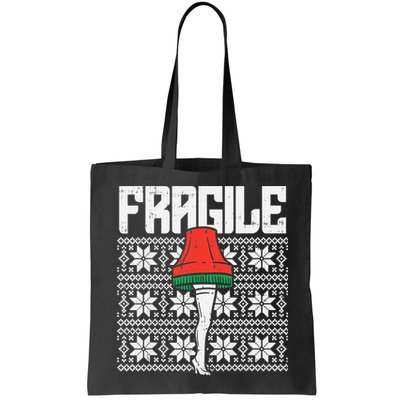 Fragile Leg Lamp Ugly Christmas Sweater Funny Xmas Bag