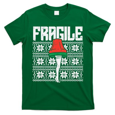 Fragile Leg Lamp Ugly Christmas Sweater Funny Xmas T-Shirt