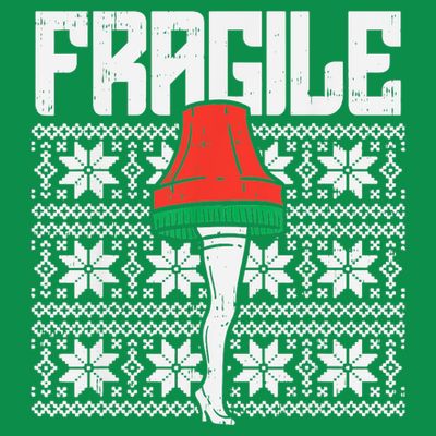 Fragile Leg Lamp Ugly Christmas Sweater Funny Xmas T-Shirt