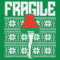 Fragile Leg Lamp Ugly Christmas Sweater Funny Xmas Magnet