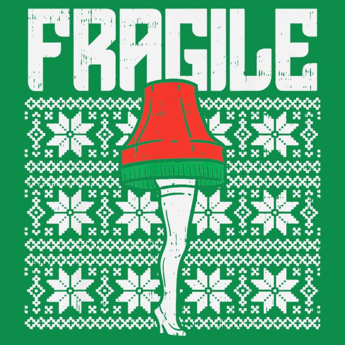 Fragile Leg Lamp Ugly Christmas Sweater Funny Xmas Toddler T-Shirt