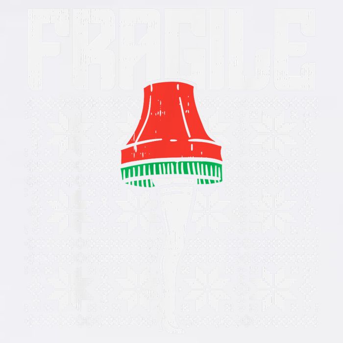 Fragile Leg Lamp Ugly Christmas Sweater Funny Xmas Garment-Dyed Sweatshirt