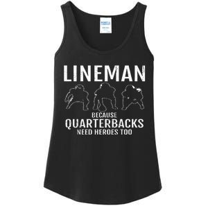 Football Lineman & Linemen Offensive Position Team Ladies Essential Tank