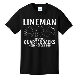 Football Lineman & Linemen Offensive Position Team Kids T-Shirt