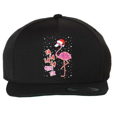 Fa La La Mingo Cute Pink Flamingo Santa Hat Merry Christmas Meaningful Gift Wool Snapback Cap