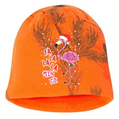 Fa La La Mingo Cute Pink Flamingo Santa Hat Merry Christmas Meaningful Gift Kati - Camo Knit Beanie