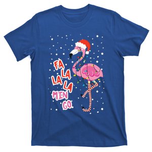 Fa La La Mingo Cute Pink Flamingo Santa Hat Merry Christmas Meaningful Gift T-Shirt