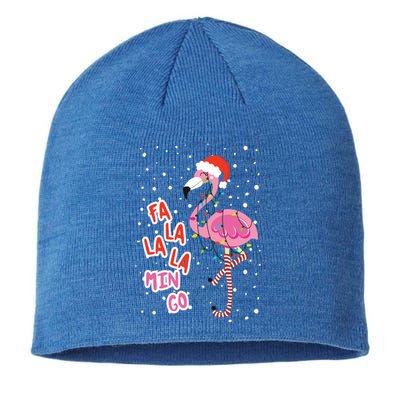 Fa La La Mingo Cute Pink Flamingo Santa Hat Merry Christmas Meaningful Gift Sustainable Beanie