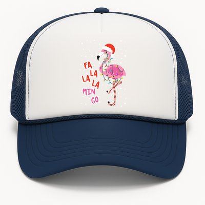 Fa La La Mingo Cute Pink Flamingo Santa Hat Merry Christmas Meaningful Gift Trucker Hat