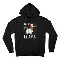 Fa La La Llama Funny Llama Christmas Hoodie