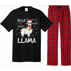 Fa La La Llama Funny Llama Christmas Pajama Set