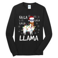 Fa La La Llama Funny Llama Christmas Tall Long Sleeve T-Shirt