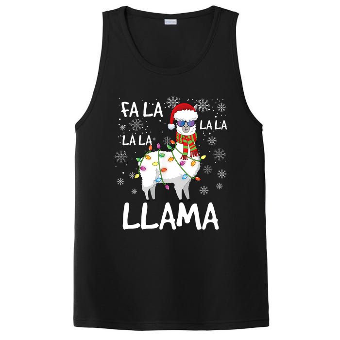 Fa La La Llama Funny Llama Christmas PosiCharge Competitor Tank