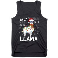 Fa La La Llama Funny Llama Christmas Tank Top