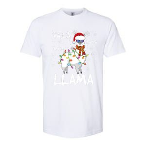 Fa La La Llama Funny Llama Christmas Softstyle CVC T-Shirt